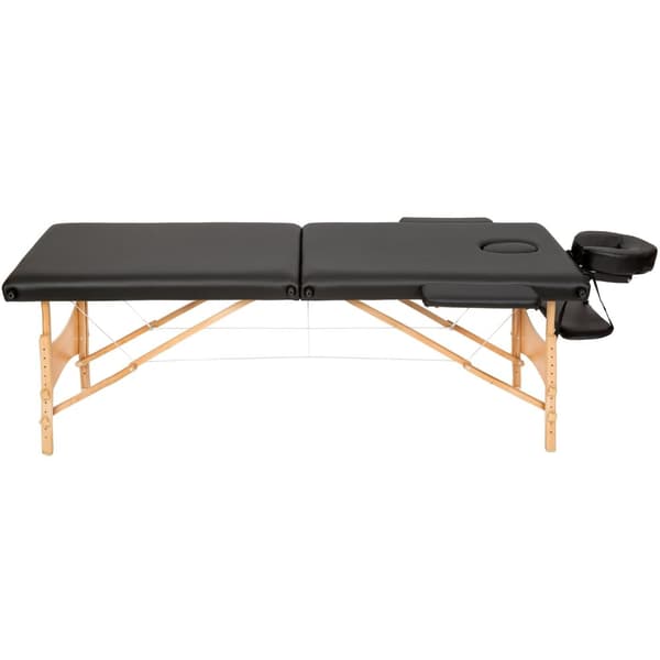 Massagebriks med 2 zoner, 5cm polstring + taske - sort
