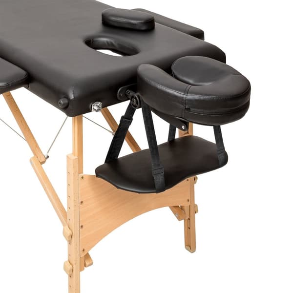 Massagebriks med 2 zoner, 5cm polstring + taske - sort