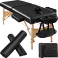 Miniatyrbillede 1 af 11: Massagebriks med 2 zoner, 7,5cm polstring + ruller - sort