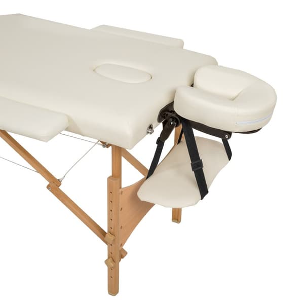 Massagebriks med 2 zoner, 5cm polstring + taske - beige