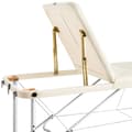 Miniatyrbillede 6 af 11: Massagebriks i aluminium med 3 zoner, 5 cm polstring + taske - beige