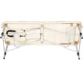 Miniatyrbillede 7 af 11: Massagebriks i aluminium med 3 zoner, 5 cm polstring + taske - beige