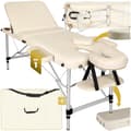 Miniatyrbillede 1 af 11: Massagebriks i aluminium med 3 zoner, 5 cm polstring + taske - beige
