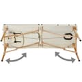 Miniatyrbillede 5 af 11: Massagebriks med 2 zoner, 7,5cm polstring + ruller + polstring beige
