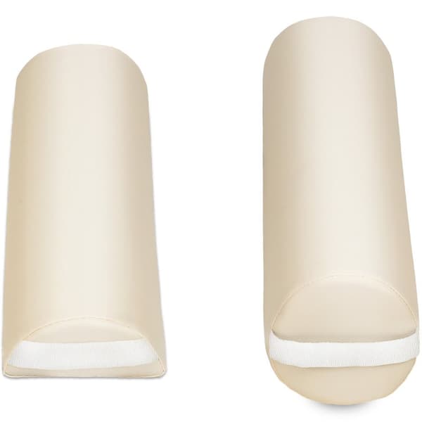 Massagebriks med 2 zoner, 7,5cm polstring + ruller + polstring beige