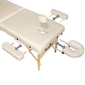 Miniatyrbillede 9 af 11: Massagebriks med 2 zoner, 7,5cm polstring + ruller + polstring beige