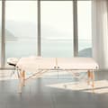 Miniatyrbillede 11 af 11: Massagebriks med 2 zoner, 7,5cm polstring + ruller + polstring beige