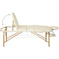 Miniatyrbillede 3 af 10: Massagebriks sæt oval med 3 zoner, 5cm polstring + massageruller - beige