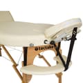 Miniatyrbillede 5 af 10: Massagebriks sæt oval med 3 zoner, 5cm polstring + massageruller - beige