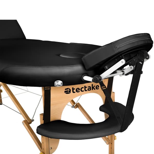 Massagebriks sæt oval med 3 zoner, 5cm polstring + massageruller - sort