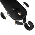 Miniatyrbillede 6 af 10: Massagebriks sæt oval med 3 zoner, 5cm polstring + massageruller - sort