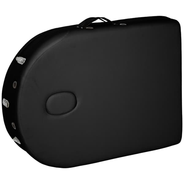Massagebriks sæt oval med 3 zoner, 5cm polstring + massageruller - sort