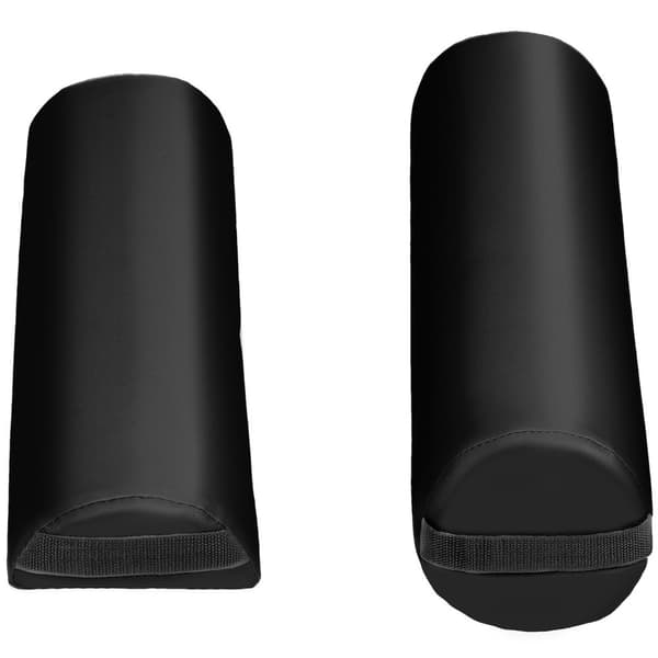 Massagebriks sæt oval med 3 zoner, 5cm polstring + massageruller - sort
