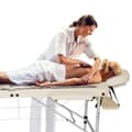Miniatyrbillede 7 af 9: Massagebriks i aluminium med 2 zoner, polstring + taske - beige