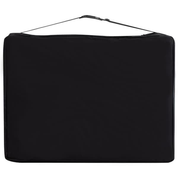 vidaXL sammenfoldeligt massagebord aluminiumsstel 3 zoner hvid lilla