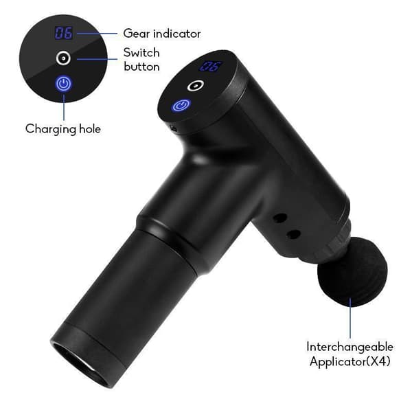 SHULE Massage gun blå
