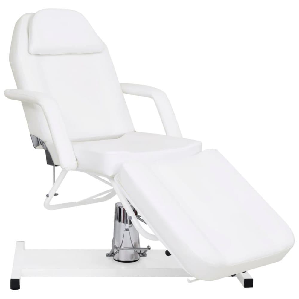 vidaXL massagebord 180x62x(87-112) cm hvid