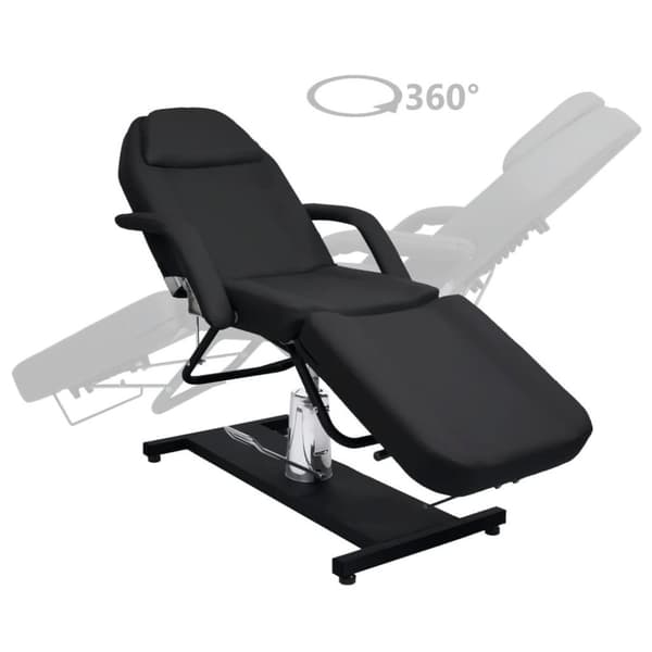 vidaXL massagebord 180x62(87-112) cm sort