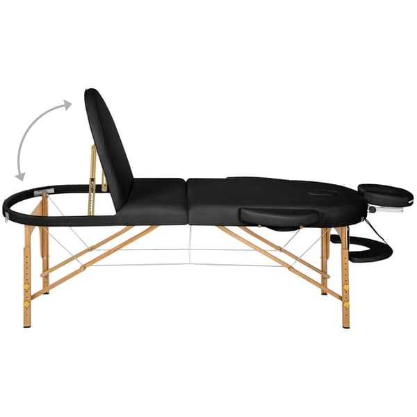 Massagebriks Sawsan med 3 zoner, 5 cm polstring - sort