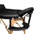 Miniatyrbillede 6 af 11: Massagebriks Sawsan med 3 zoner, 5 cm polstring - sort