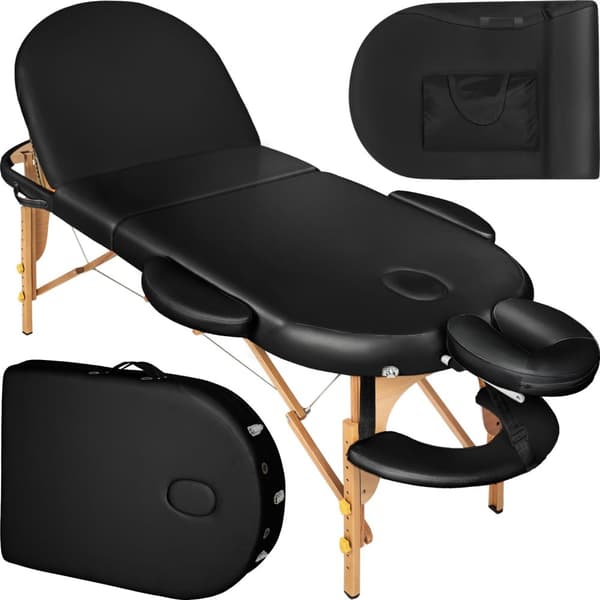 Massagebriks Sawsan med 3 zoner, 5 cm polstring - sort