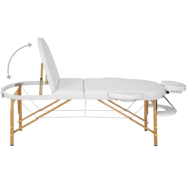 Massagebriks Sawsan med 3 zoner, 5 cm polstring - hvid