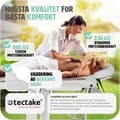 Miniatyrbild 4 av 11: Set 2-zons Massagebänk med aluminiumram inklusive massagerullar - vit
