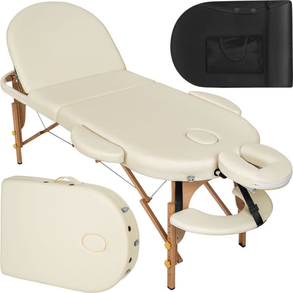 Massagebriks Sawsan med 3 zoner, 5 cm polstring - beige