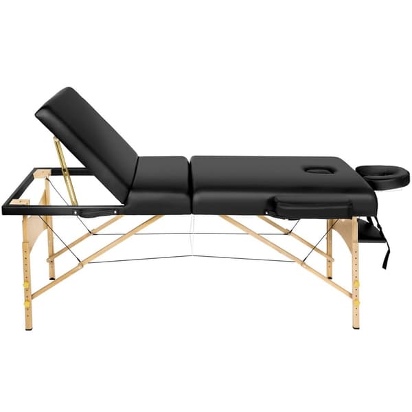 Massagebriks Somwang med 3 zoner, 7,5 cm polstring - sort