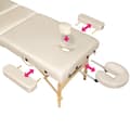 Miniatyrbillede 5 af 9: Massagebriks Somwang med 3 zoner, 7,5 cm polstring - beige