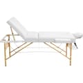 Miniatyrbillede 3 af 9: Massagebriks Somwang med 3 zoner, 7,5 cm polstring - hvid