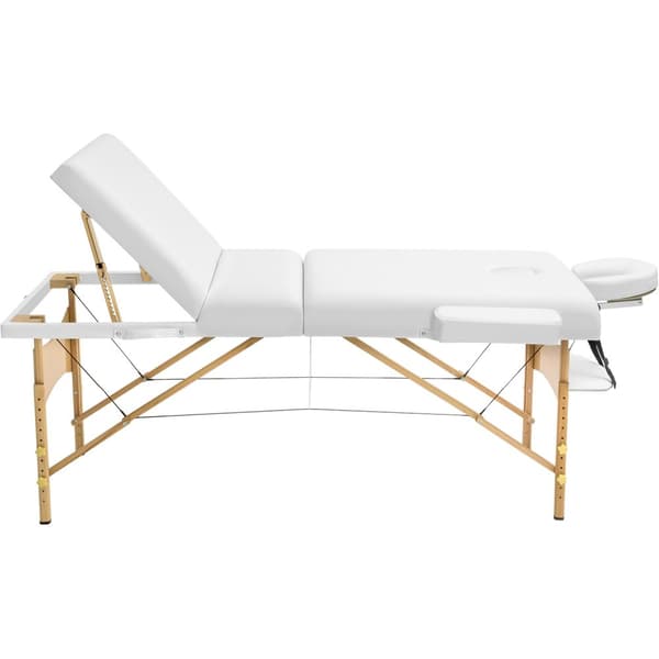 Massagebriks Somwang med 3 zoner, 7,5 cm polstring - hvid