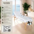 Miniatyrbillede 2 af 9: Massagebriks Somwang med 3 zoner, 7,5 cm polstring - hvid