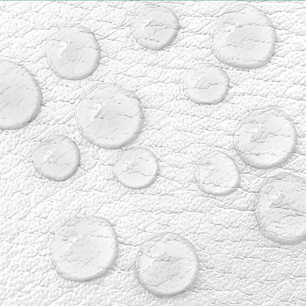 Massagebriks med 3 zoner, 5 cm polstring og taske - hvid