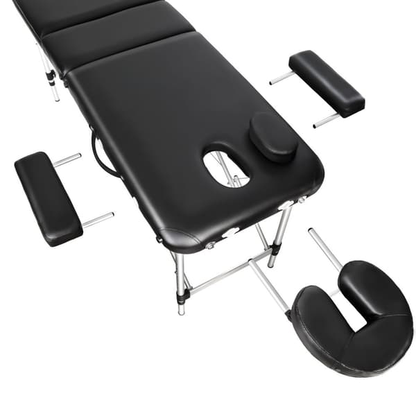 Massagebriks med 3 zoner, 5 cm polstring og taske - sort