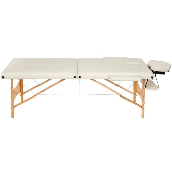 Massagebriks 2 zoner Freddi sæt med 5 cm polstring - beige