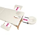 Miniatyrbillede 6 af 8: Massagebriks 2 zoner Freddi sæt med 5 cm polstring - beige