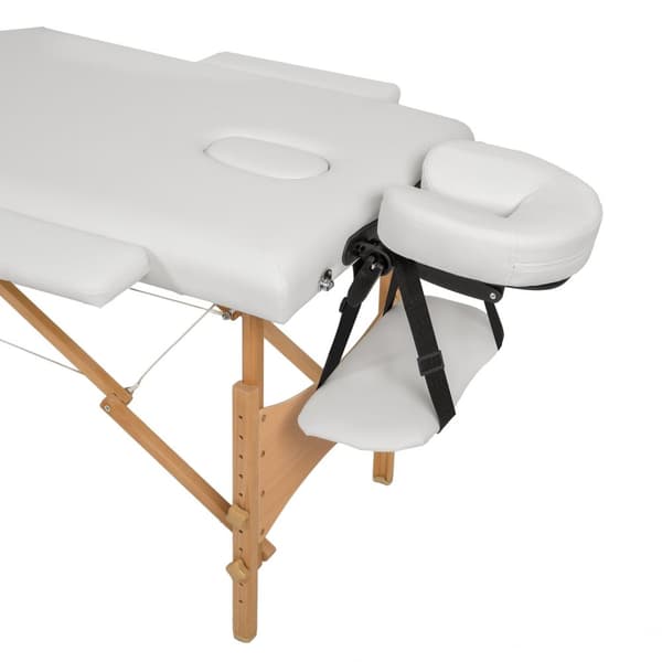 Massagebriks 2 zoner Freddi sæt med 5 cm polstring - hvid