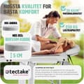 Miniatyrbild 4 av 10: Set 2-zons Massagebänk Freddi med 5 cm stoppning och träram inklusive massagerullar - vit