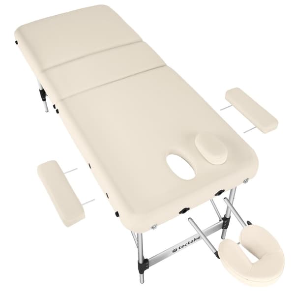 3 zoners massagebriks Phuket, bæretaske, aluminiumsramme - beige