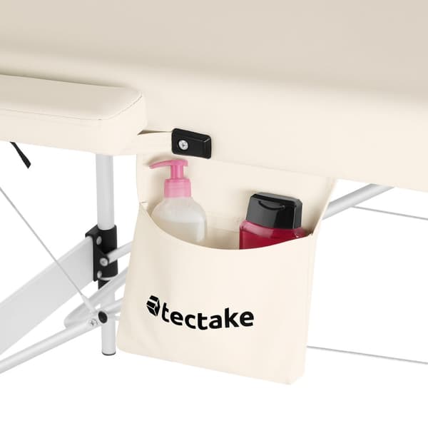 3 zoners massagebriks Phuket, bæretaske, aluminiumsramme - beige