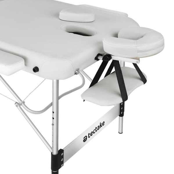 3 zoners massagebriks Koi Tao, bæretaske, aluminiumsramme - hvid