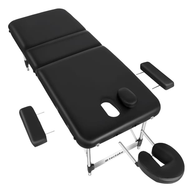 3 zoners massagebriks Phuket, bæretaske, aluminiumsramme - sort