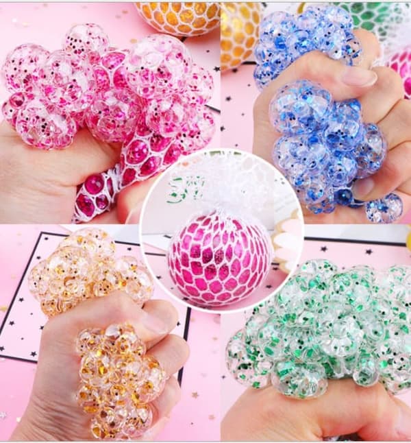 Rypäleen anti-stressi pallo aistien fidget Toys  lelut Violetti