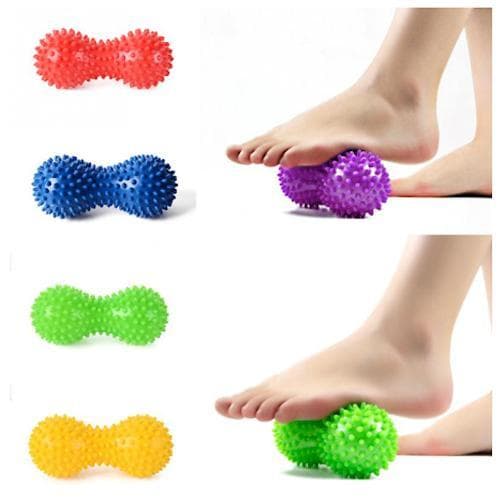 2st Spiky Ball peanut Muscle Massage Roller Yoga Stick Body