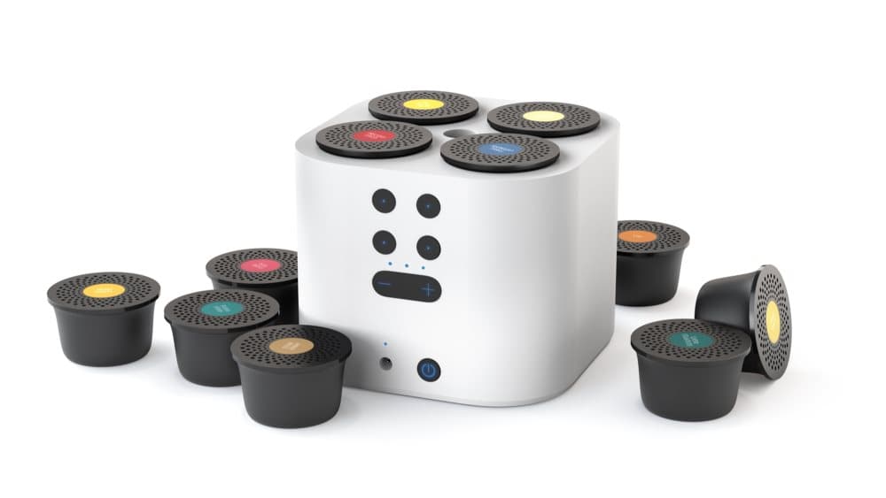 Moodo Smart aromadiffusor vit med batteri inkl kapseluppsättning