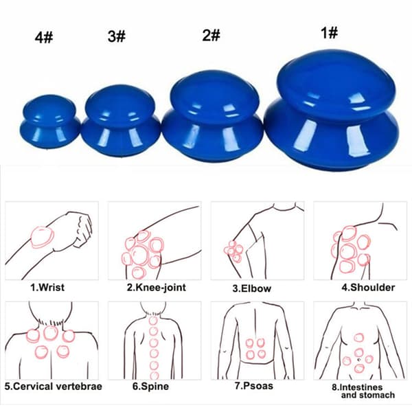 Massagekopper 4-pak