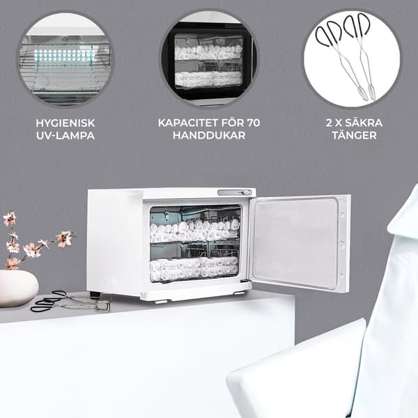 Varme håndklædevarmere UV-desinfektion SPA Skønhedssalon Sort