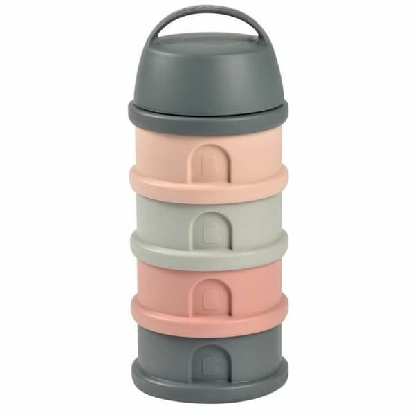 Béaba Mjölkpulverdoserare Rosa/Grå - Praktisk doserare för mjölkpulver i rosa/grå färg.