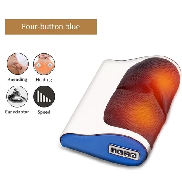 Nakke Massager, Shiatsu Massage, Elektrisk Multifunktionel, sort